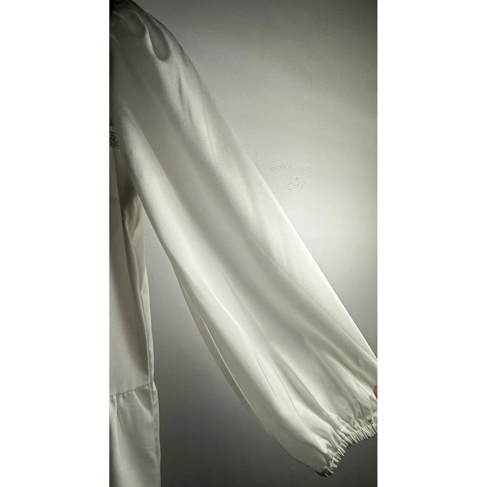 NWT Girls 8-9Y White Lace Tiered Dress First Communion Flower‎ Girl Cottagcore